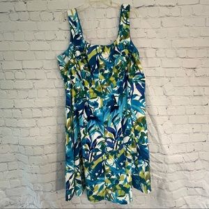 Dressbarn Blue Floral Dress sz 22